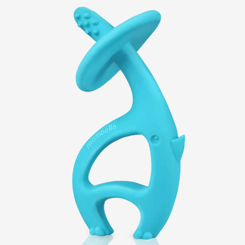 Mombella Dancing Elephant Teether — Silicone Teething Toy with Free Cl – Mombella