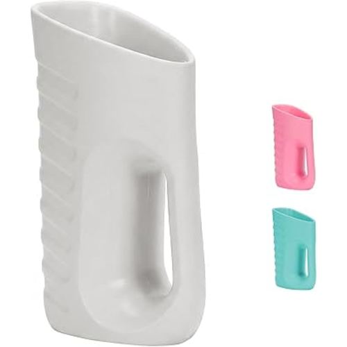 Babylush Baby Bath Rinse & Shower Cup, 1000ml EVA Foam Pitcher for Toddlers (Grey)