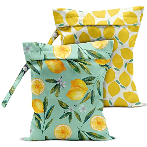 zcyxuuw 2 Pcs Wet Bag, Wet Dry Bag, Wet Bag for Swimsuit, Travel, Beach, Pool, Diapers, Dirty Yoga Gym Clothes, Toiletries, Makeup Bag, Rainbow Heart Decor for Women s Birthday Tie Dye Pattern.