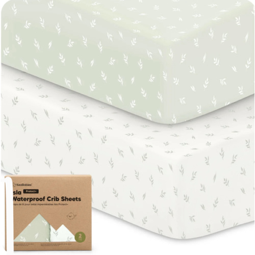 Isla Fitted Crib Sheets (Herb)