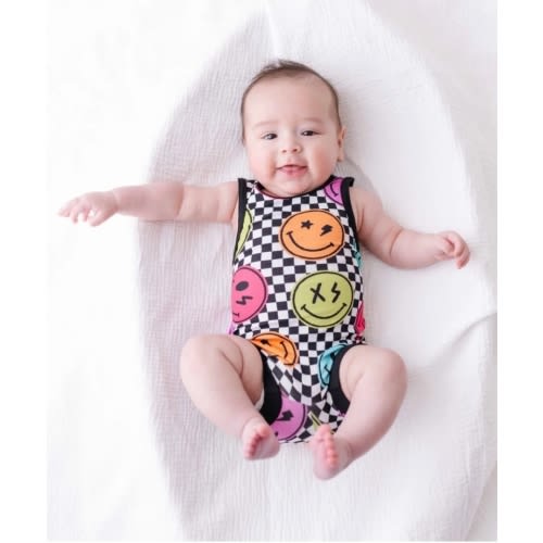 Check Your Mood Sleeveless Shorty Romper