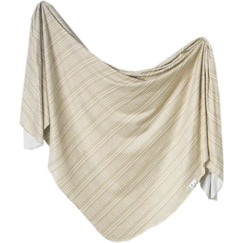 Copper Pearl Large Premium Knit Baby Swaddle Receiving Blanket Clay
