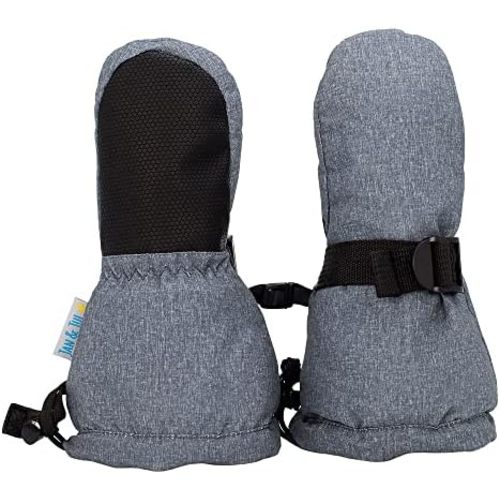 JAN & JUL Boys' Stay-On Snow Mittens Waterproof Insulated