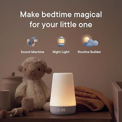 Hatch Rest Baby Sound Machine, Night Light | 2nd Gen | Registry Essential, Sleep Trainer, Routine Builder, Time-to-Rise Alarm Clock, White Noise Soother, Nursery Stories, Toddler Kids Bedroom (Wi-Fi)