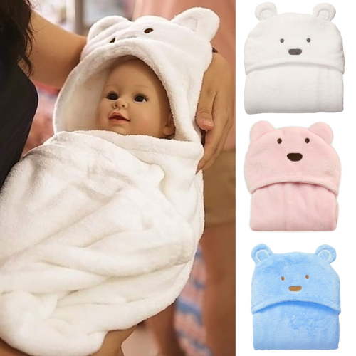 Lovebay 0-2T Baby Ultra Absorben Hooded Bath Towel with Bear Ears for Babie Toddler Infant 38 x 30 Inch Blanket