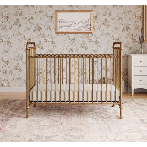 Namesake Abigail Vintage Gold Iron 3-in-1 Convertible Baby Crib