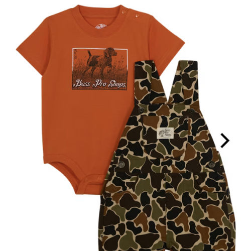 Bass Pro Shops Overalls and Short-Sleeve Bodysuit Set for Babies | Bass Pro Shops