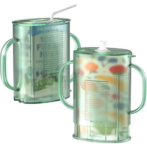 Pouch Holder No Squeeze for Food Pouches & Drink Boxes, Adjustable Baby Pouch Holder With Larger Capacity Allows Toddlers Self-Feed Avoid Mess (GREEN)