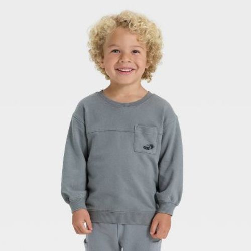 Toddler Boys' Washed French Terry Sweatshirt - Cat & Jack™