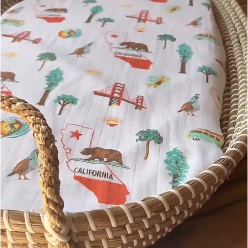 California Baby Muslin Swaddle Blanket Made to Grow with Your Little One