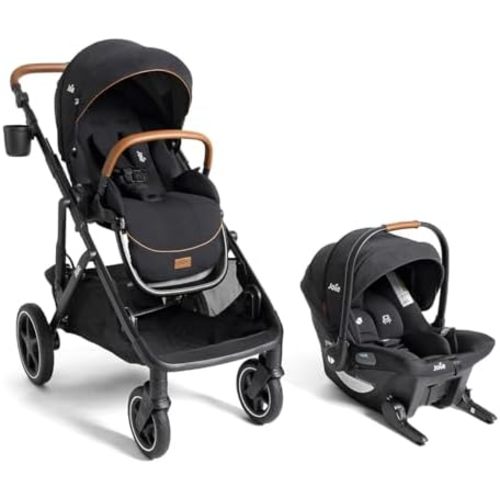 Joie Chive Convertible Single-to-Double Stroller & Mint Latch Travel System