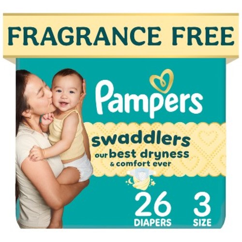 Pampers Swaddlers Sensitive Disposable Diapers - Size 3 - 26ct