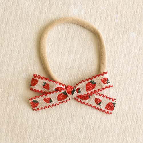 Petite Classic Bow Headband // Berry