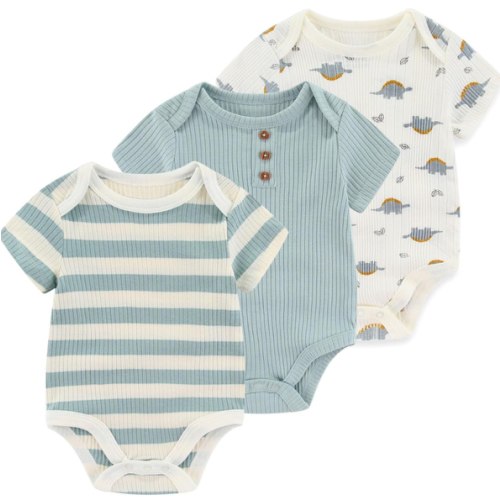 Baby Bodysuit Boy Girl Clothes Soft Newborn Infant Outfit Short Sleeve Romper