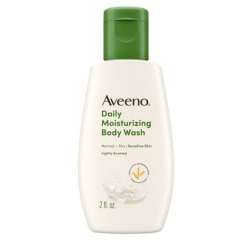 Aveeno Daily Moisturizing Body Wash with Soothing Oat - Trial Size - 2 fl oz: Gel, For Dry Skin, Paraben-Free