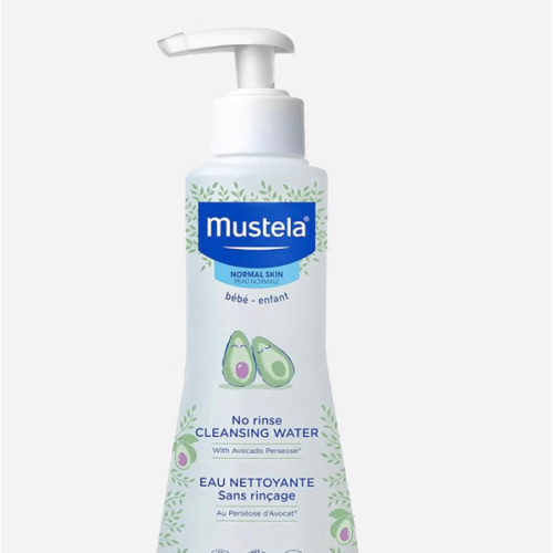 Mustela Baby Cleansing Water - No-Rinse Micellar Water - with Natural Avocado & Aloe Vera - for Baby's Face, Body & Diaper - 1 or 2-Pack - Various Sizes