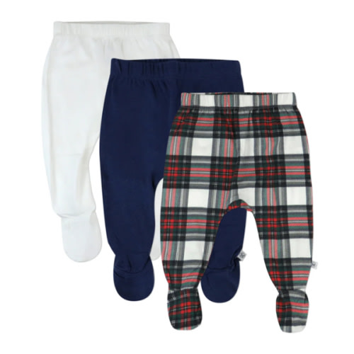 3-Pack Organic Cotton Footed Pants | Honest Baby Clothing