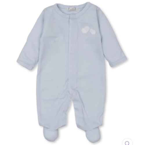 Pique Sweetest Sheep Footie - Baby Bloomers