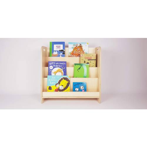 Large Montessori bookshelf, plywood book rack wooden cabinet, backside storage, personalized , shelf for kids, modern bookshelf,