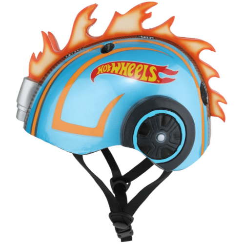 Hot Wheels 3D Kids Light-Up LED Bike Helmet, Mohawk Helmet for Ages 5 to 8