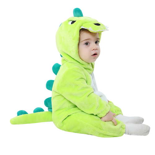 Unisex Baby Dinosaur Hooded Animal Rompers One Piece Snowsuit,100(18-24 Months),GN2