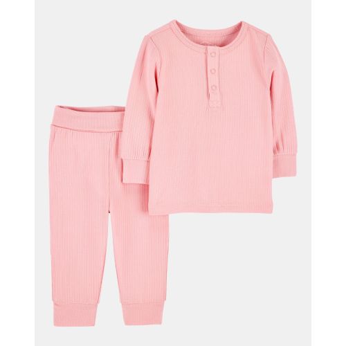 Baby Girl 2-Piece PurelySoft Outfit Set - Pink | Carter's