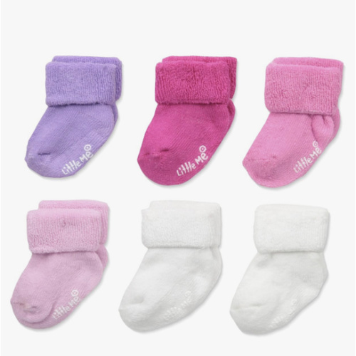 Little Me baby-girls 6 Pack Variety Socks