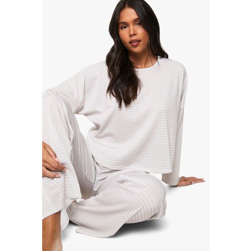 Loungewear Stripe Long Sleeve Top & Trousers Pyjama Set