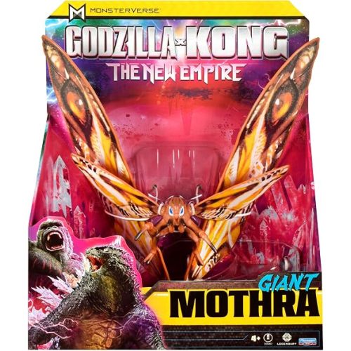 Godzilla x Kong: The New Empire 28 cm (11 inches) Mothra Iconic Collectible Movie Figure, Limited Packaging Inspired by Hollow Earth Landscape, Suitable for Children Ages 4+