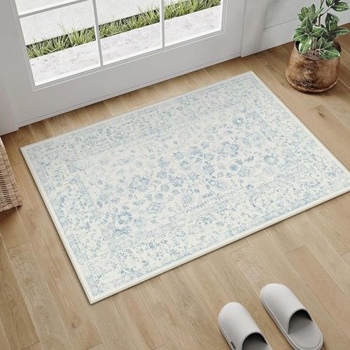 Light Blue Rug for Nursery