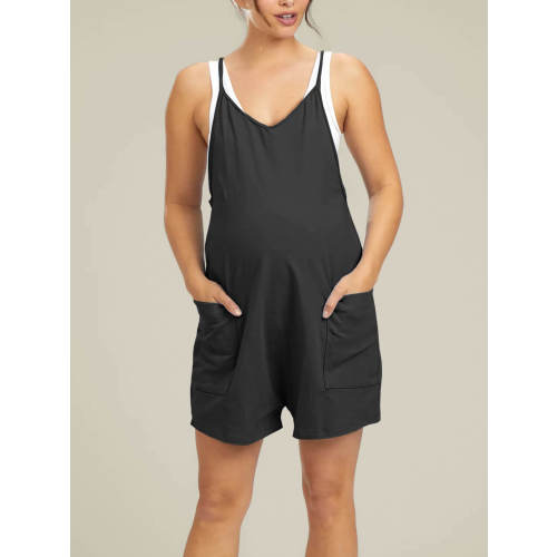 Oversized Jumpsuit Shorts - Maternity & Postpartum