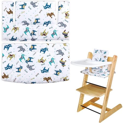 for Tripp Trapp High Chair Cushion, Soft and Comfortable for Tripp Trapp High Chair Cushion, for Tripp Trapp Cushion Set Makes It Safer and More Comfortable for Baby to Sit On (Little Bear)