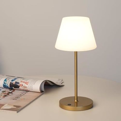 WEILAILUX Small Outdoor Table Lamp, Shower Lamp Waterproof (Mini Gold)