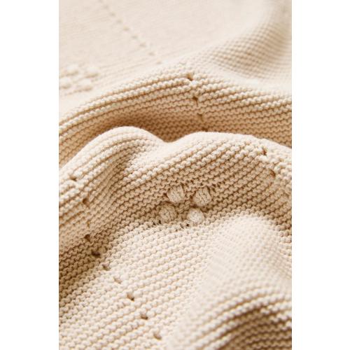 BABY OPENWORK COTTON BLANKET - Pink | ZARA United States