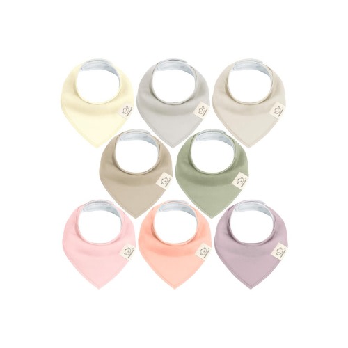 8-Pack Organic Bandana Bibs