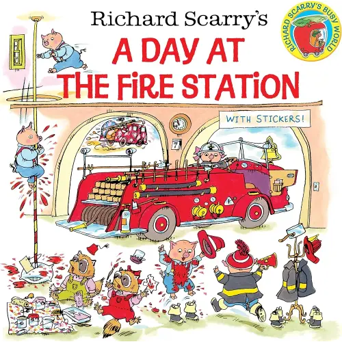 Richard Scarry's A Day at the Fire Station (Pictureback)
