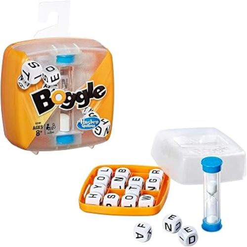 Hasbro Gaming Boggle Classic Game | Word Search Games | Ages 8+ | 1 or More Players | Portable Travel Size | Fun Family Dice Games for Adults and Kids
