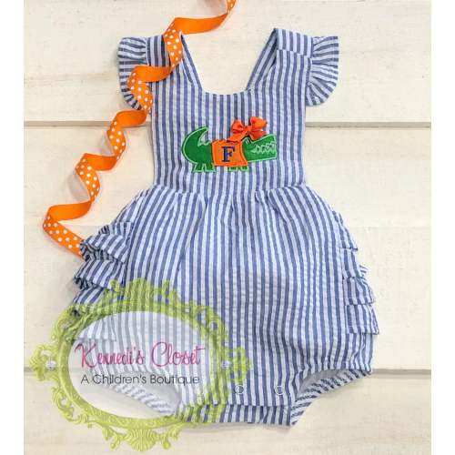 Gator Game Day Seersucker Bubble – Kennedi's Closet