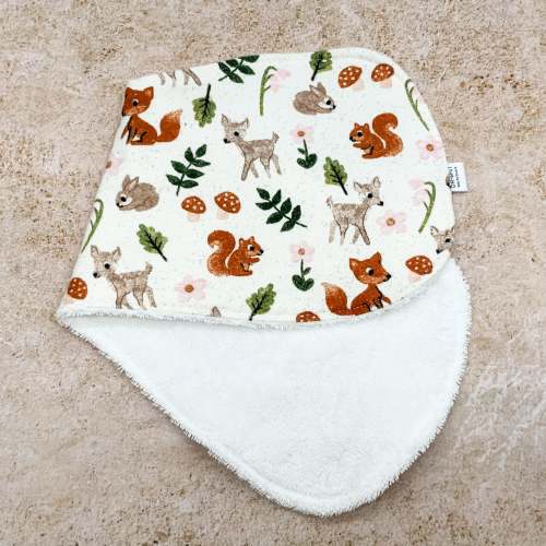 Soft Woodland Friends Burp Cloths