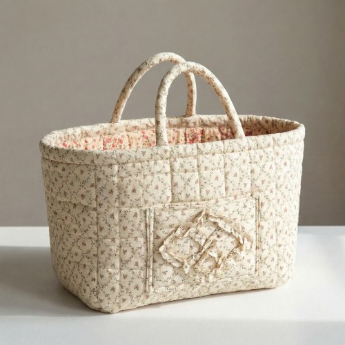 Large Floral Car Basket