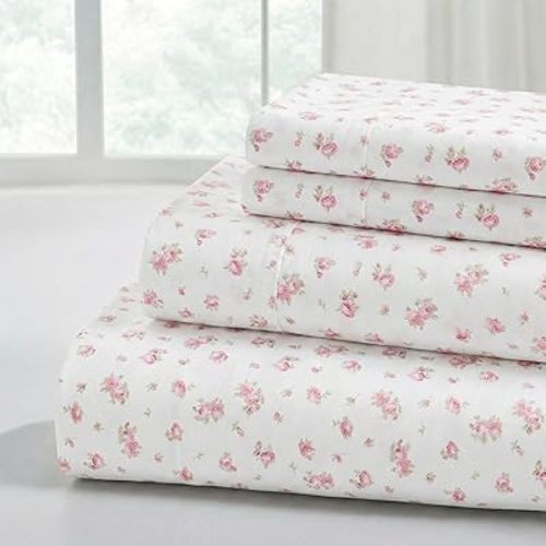 Modern Threads Silky Soft Microfiber and Wrinkle Free Sheets - Luxurious Microfiber Bed Sheets Includes Flat Sheet, Fitted Sheet with Deep Pockets, & Pillowcases Ivory, Full