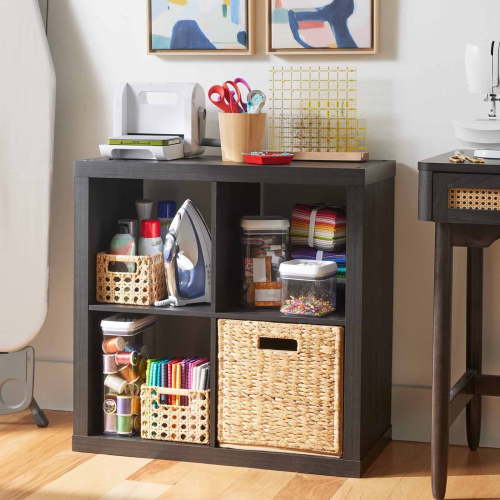 Better Homes & Gardens 4 Cube Storage Organizer, Charcoal