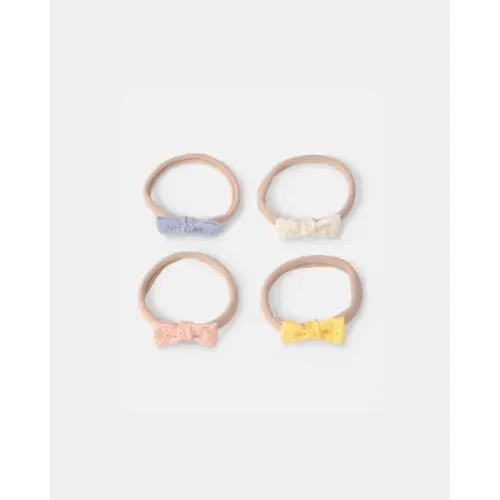 Baby Girl 4-Pack Headwraps - Orange/Blue/Cream | Carter's