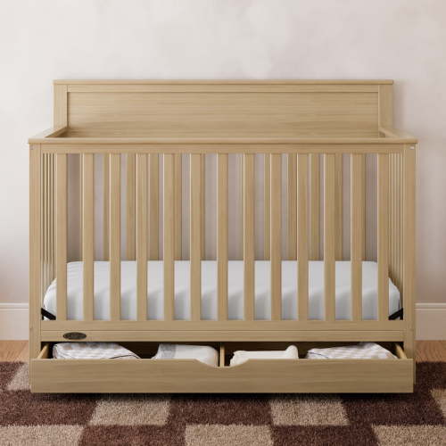 Graco Shiloh Convertible Baby Crib with Drawer, Driftwood