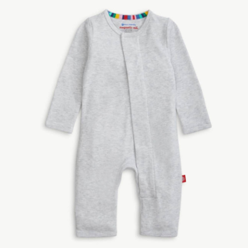 cream organic cotton magnetic coverall – Magnetic Me