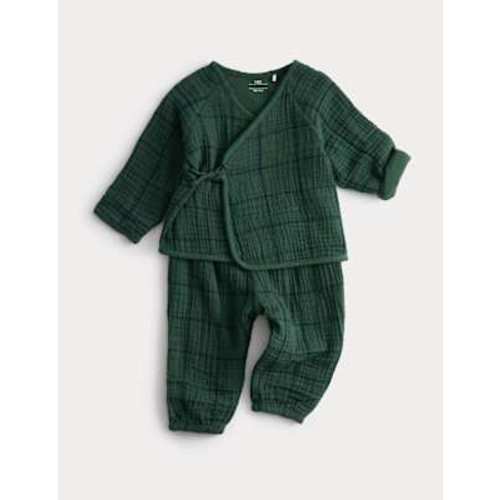 2pc Cotton Rich Check Outfit (0-2 Yrs)