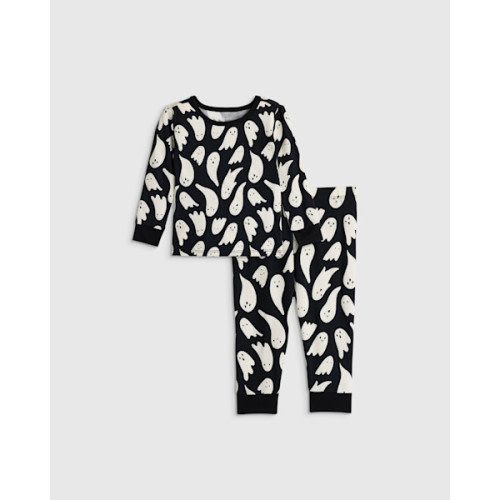 Bamboo Long Sleeve and Pant Pajama Set - Baby in Night Sky