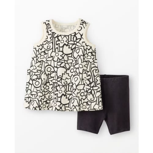 Baby Sleeveless Pocket Dress & Shorts Set