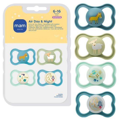 MAM Air Day & Night Pacifiers 6-16m - Boy - 4pk