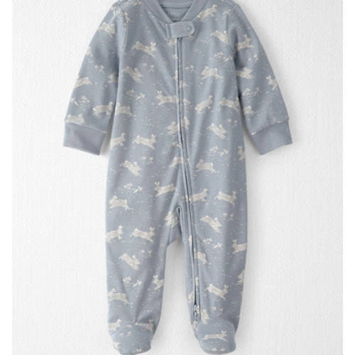 Baby Organic Cotton Sleep & Play Pajama in Blue Bunnies - Little Planet | Carter's